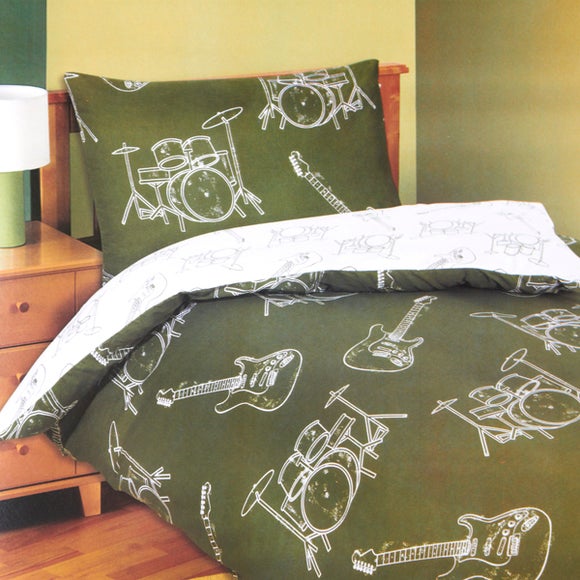 Kids Reversible Rock Duvet Cover Set
