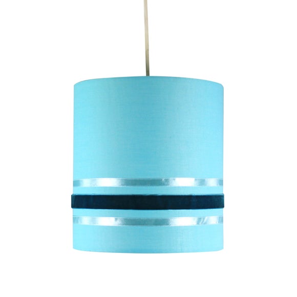 Duck Egg Sicily Striped Pendant