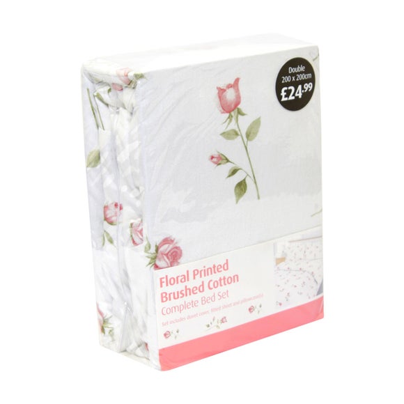 Floral Printed Complete Bed Set
