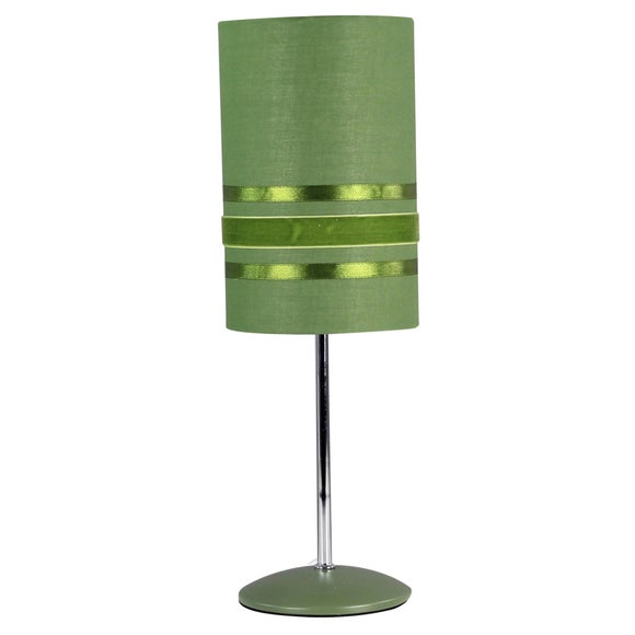 Green Sicily Striped Table Lamp