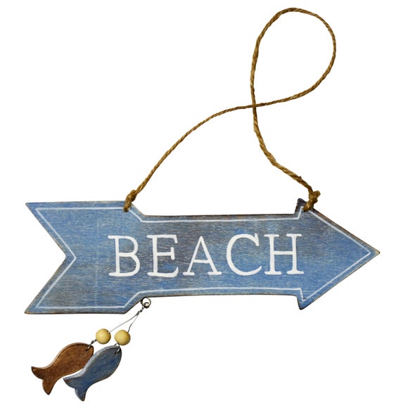 Nautical Collection Beach Arrow Hanging Sign
