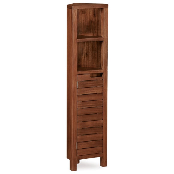Marseille Acacia Slatted Corner Tall Unit