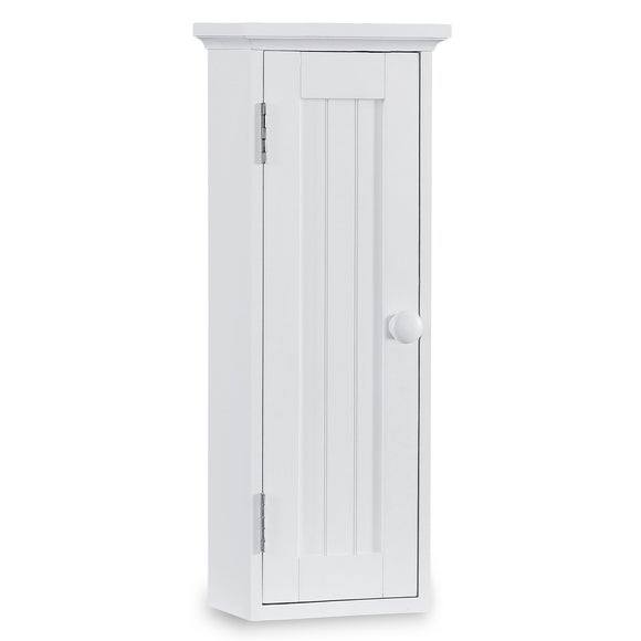 Monaco White Acacia Wood Wall Unit