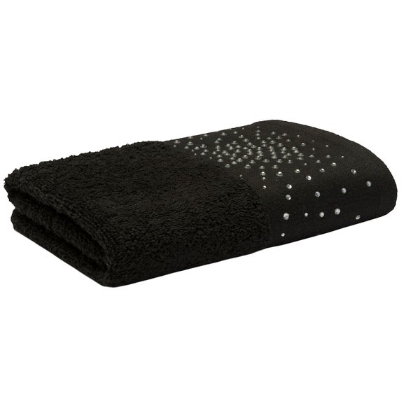 Diamante Jewel Hand Towel Dunelm