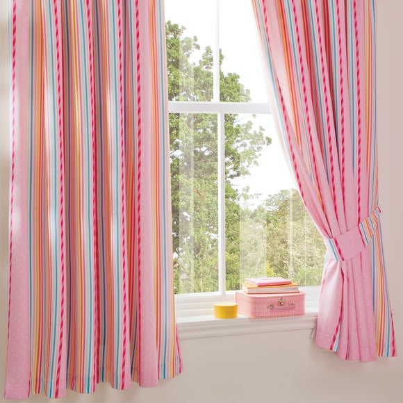 Kids Carousel Blackout Pencil Pleat Curtains