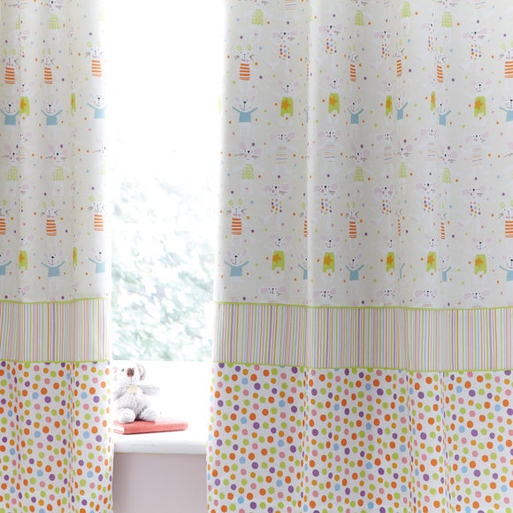 Kids Charlie & Friends Pencil Pleat Blackout Curtains