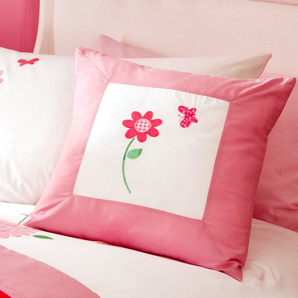 Kids Cerise Flower Garden Collection Cushion