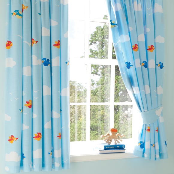 Kids Jolly Pirates Blackout Pencil Pleat Curtains