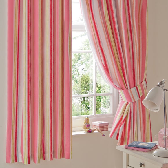Kids Rainbow Burst Blackout Pencil Pleat Curtains