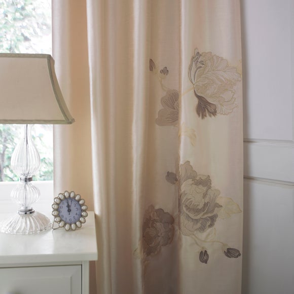 Gold Veronique Thermal Pencil Pleat Curtains