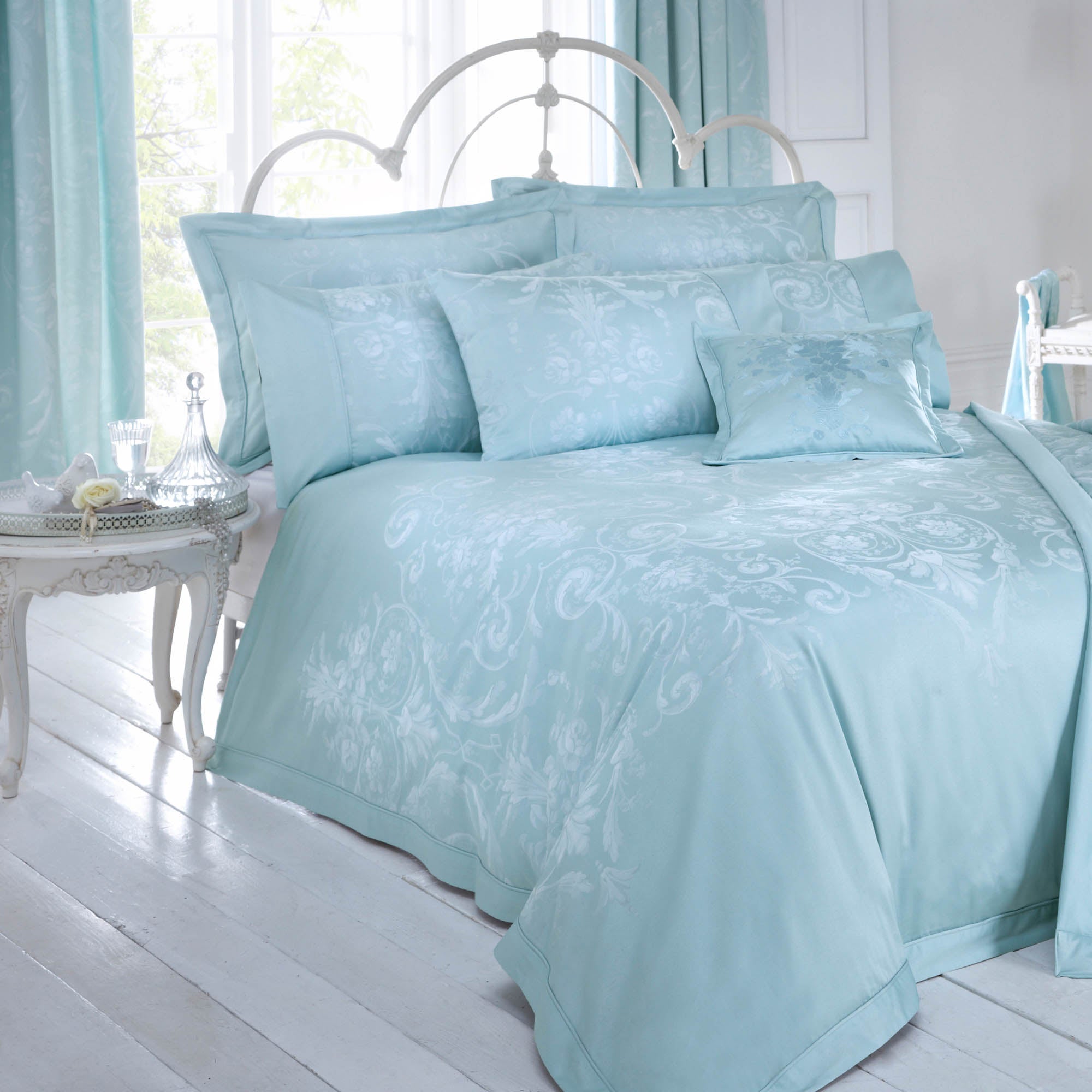 Dorma Duck Egg Regency Collection Duvet Cover Dunelm