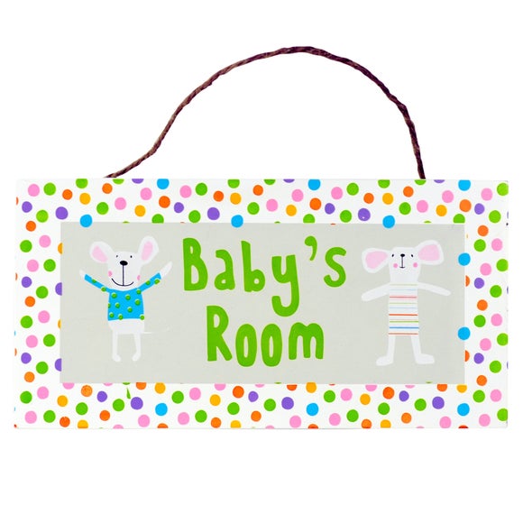 Kids Charlie & Friends Collection Hanging Plaque