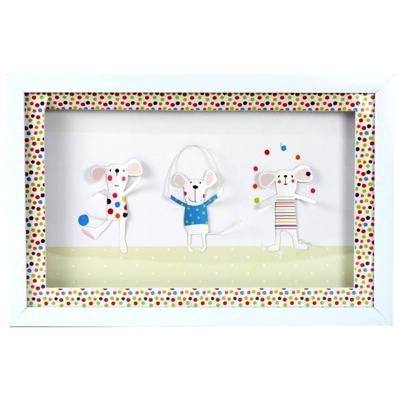 Kids Charlie & Friends Collection 3D Framed Wall Art