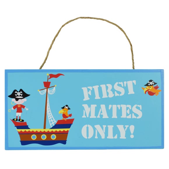Kids Jolly Pirates Collection Hanging Plaque