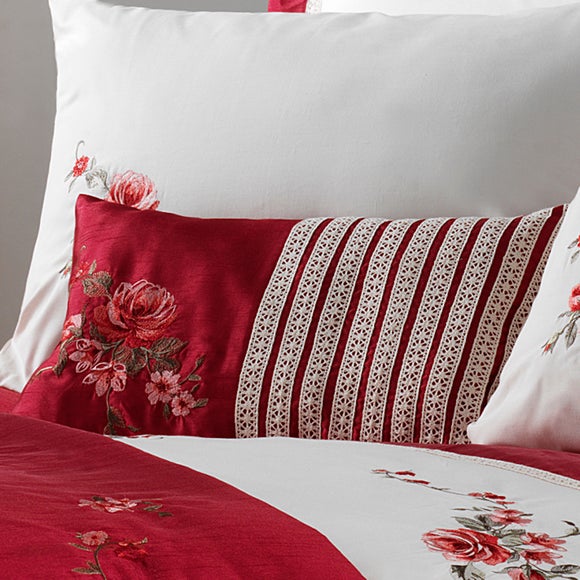 Red Lois Collection Boudoir Cushion