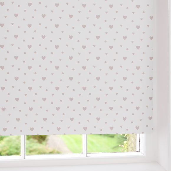 Hearts Blackout Roller Blind
