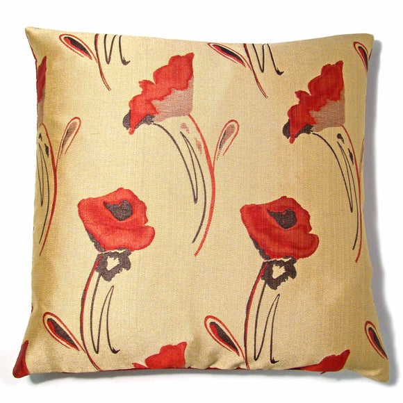 Melody Poppy Cushion Cover