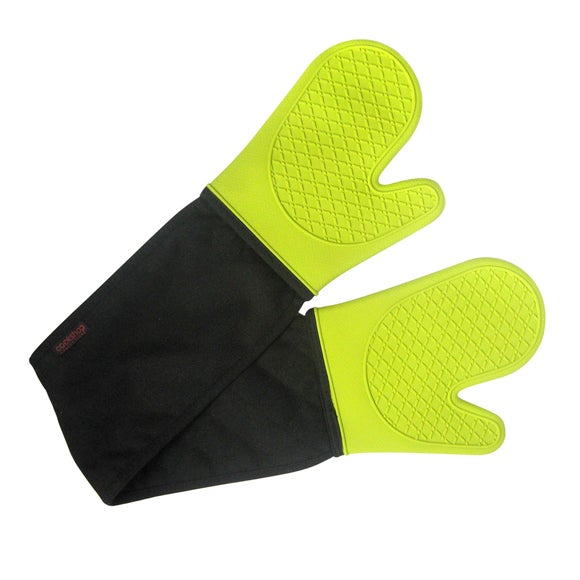 Lime Spectrum Collection Silicone Double Oven Glove