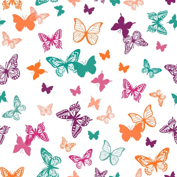 Butterflies PVC Fabric