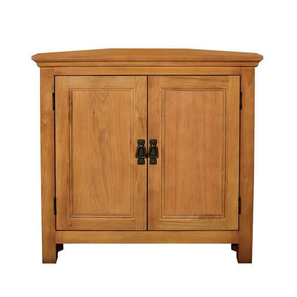 Dorchester Oak Corner Cupboard