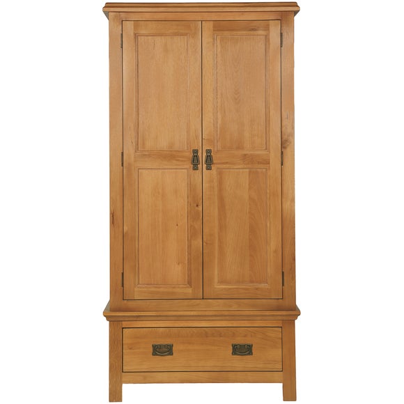 Dorchester Oak Gents Wardrobe Dunelm