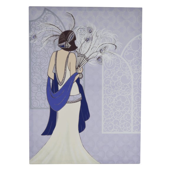 Deco Lady Printed Canvas