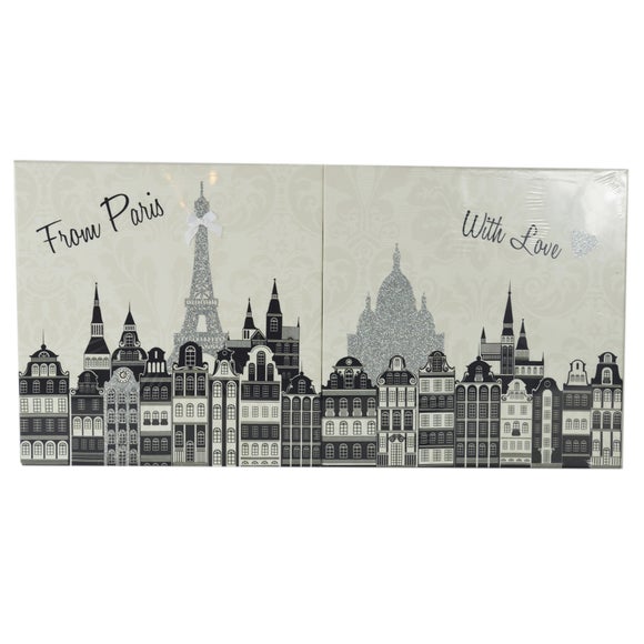 Paris with Love Printed Canvas