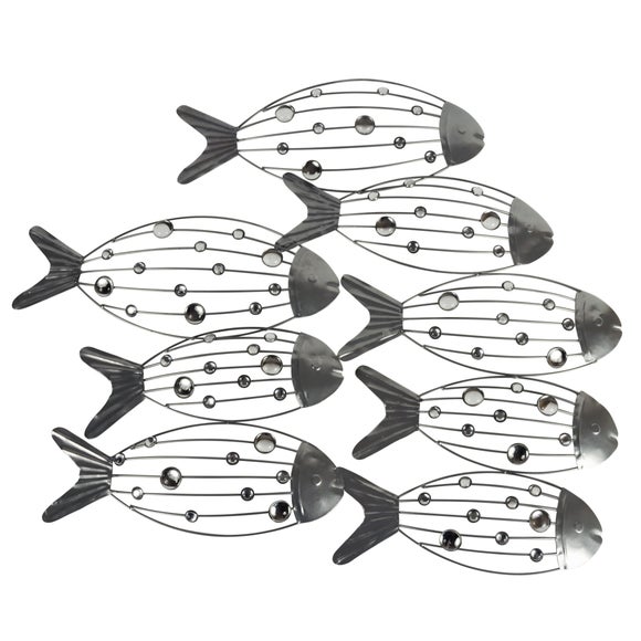 Shoal of Fish Metal Wall Art