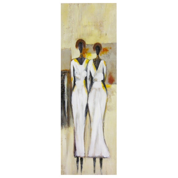 Cream African Ladies Canvas