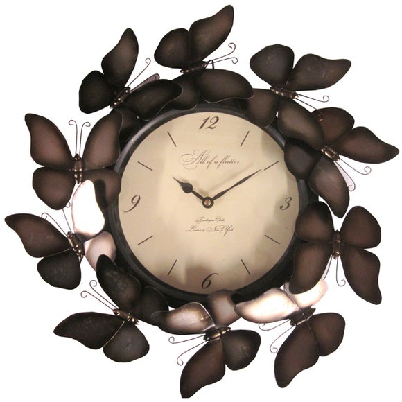 Butterflies Clock