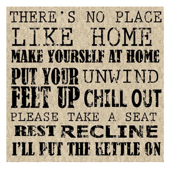 Feet Up Printed Canvas