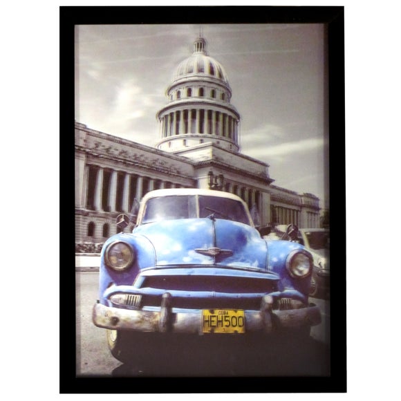 Car and Scooter 3D Framed Print
