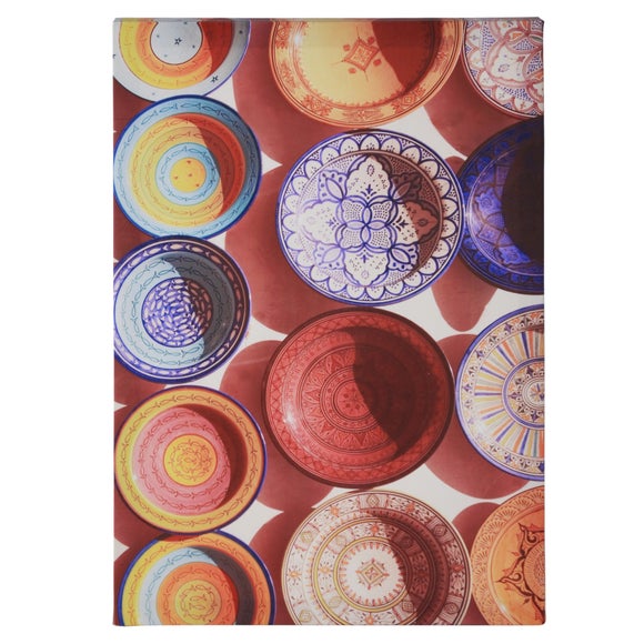 Eastern Plates Printed Canvas