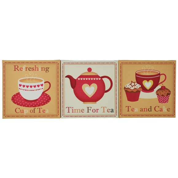 Time for Tea Printed Canvas