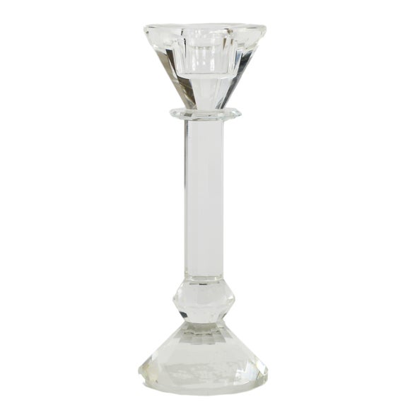 Blue Deco Collection Glass Candle Holder