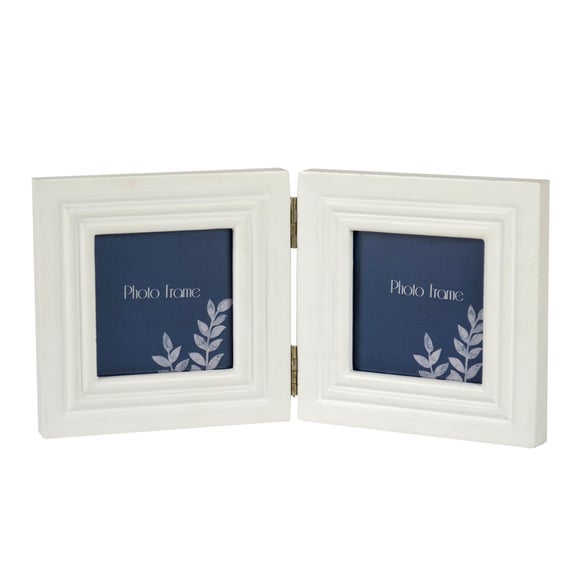 Blue Deco Collection Hinged Photo Frame