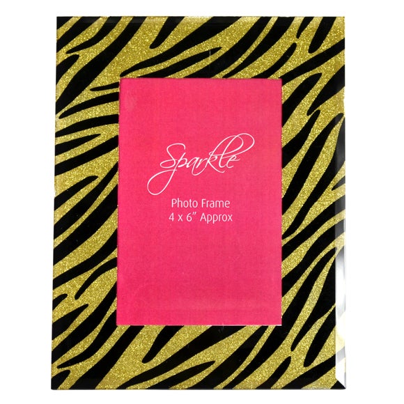 Sparkle Collection Animal Print Photo Frame