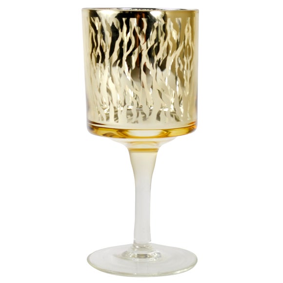 Sparkle Collection Animal Print Tea Light Holder Dunelm