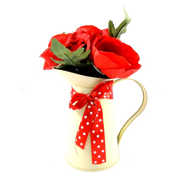 Artificial Poppies in Jug