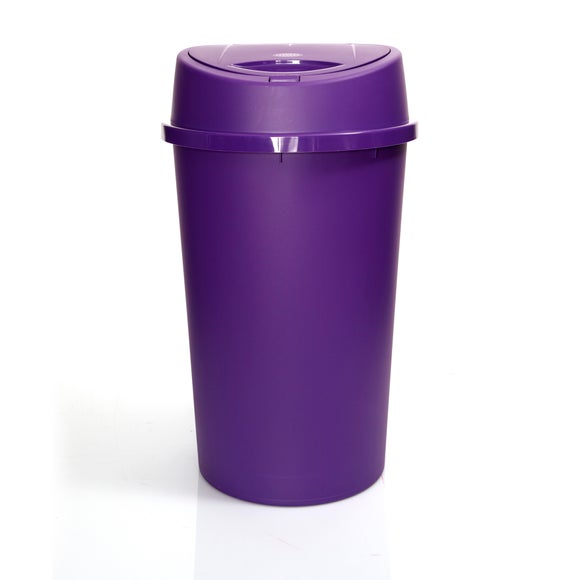 Purple Spectrum Collection 45 Litre Touch Bin Dunelm