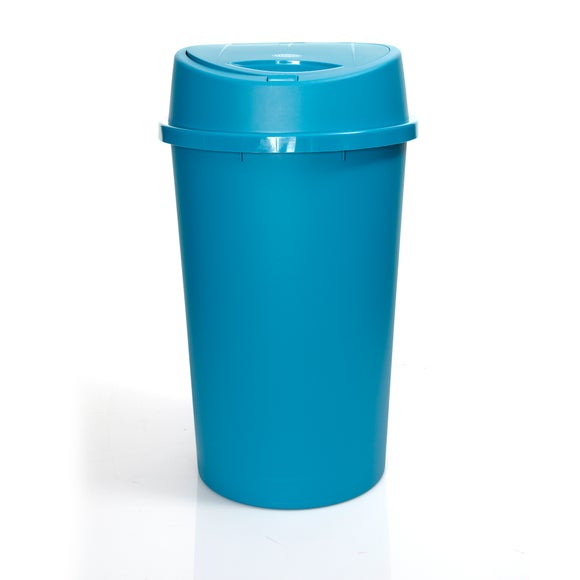 Teal Spectrum Collection 45 Litre Touch Bin Dunelm
