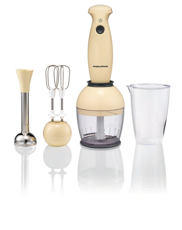 Cream Morphy Richards Accents 48549 Hand Blender Set