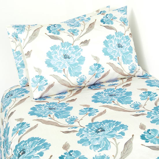 Teal Chelsea Printed Duvet Cover Set
