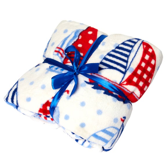 Kids Boats Fleece Blanket