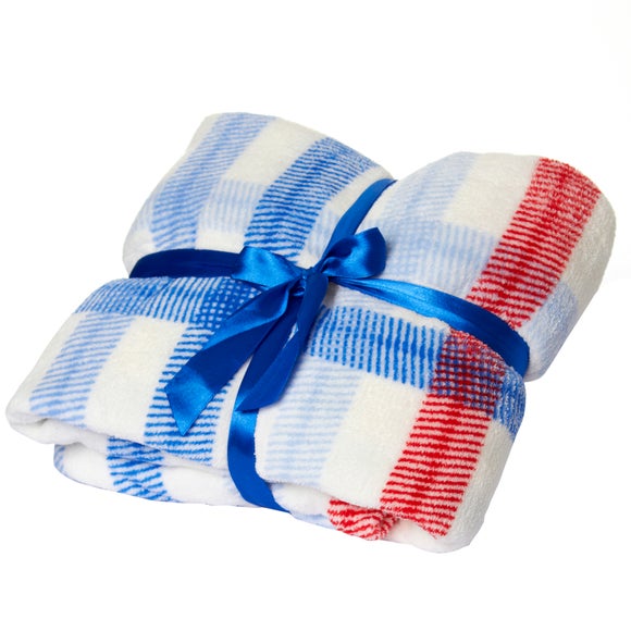 Kids Checked Fleece Blanket