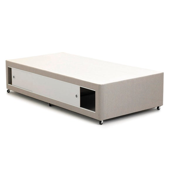 Padded Divan Base with 2 Sliding Doors