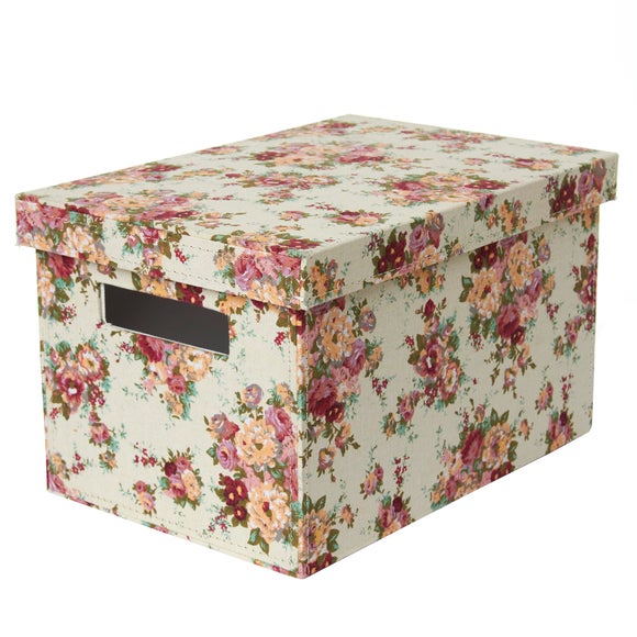 Country Floral Storage Box