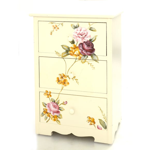 Louisa Collection 3 Drawer Bedside Unit