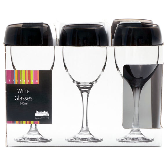 Black Spectrum Collection Tall Wine Glass