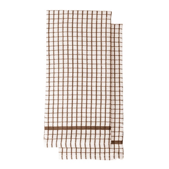 Pack of 2 Terry Tea Towels Dunelm